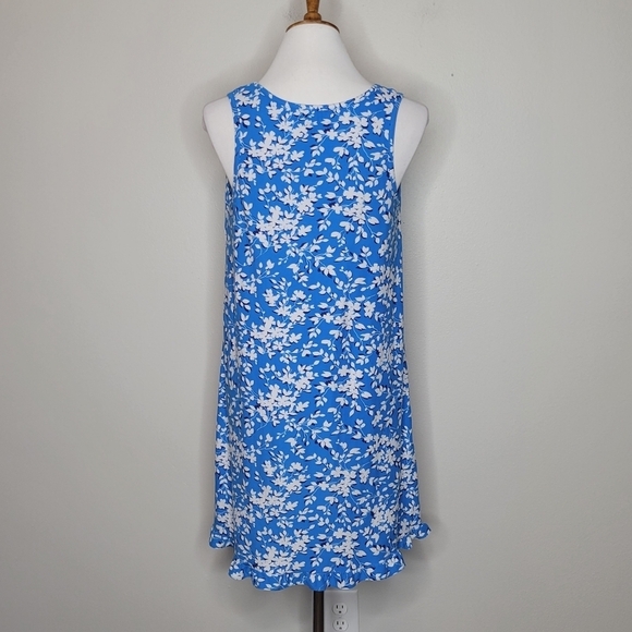 Draper James Floral Ruffle Nightie Blue Shadow Size S/M - Picture 6 of 8